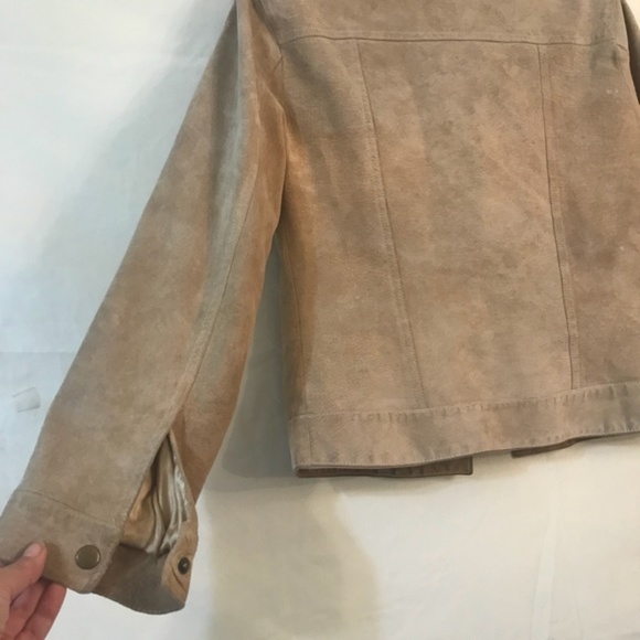 Anonymous by John Carlisle Tan Suede Button Jacket - Picture 5 of 5